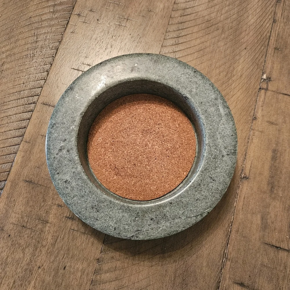 Green Marble Wine Bottle Coaster